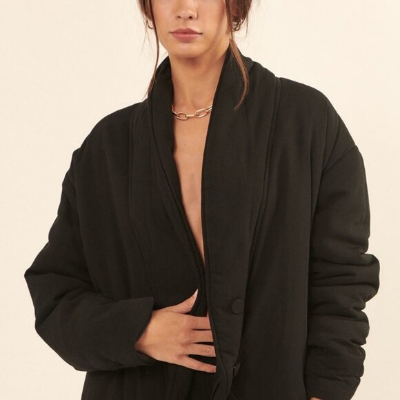 A Solid Woven Jacket - Picture 1 of 4